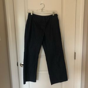 Dark blue denim wide leg